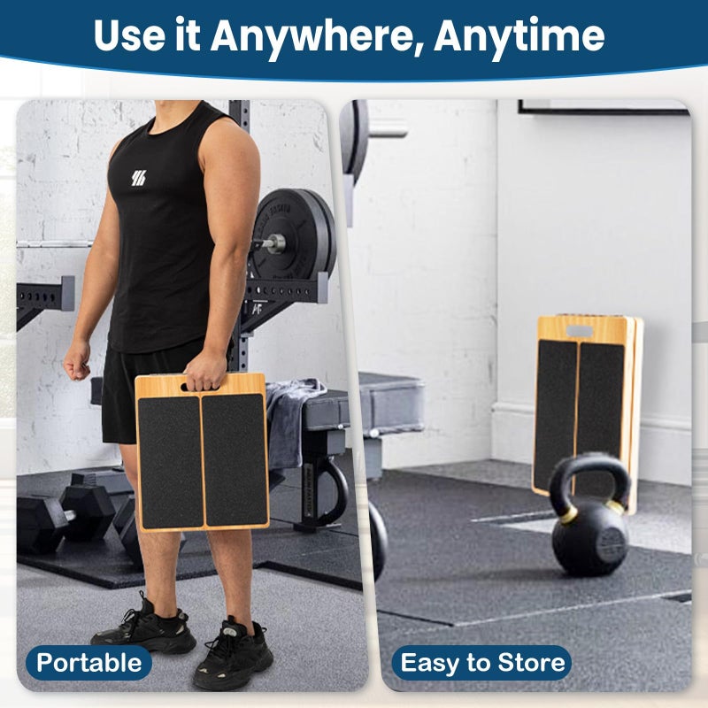 StrongTek 13â€ Wide Portable Wooden Slant Board, 5-Level Incline (15Â°-35Â°), Lower Grip Handle, Beginner & Rehab Friendly, Non-Slip Surface for Calf Stretching, Squats, Physical Therapy - Image 4