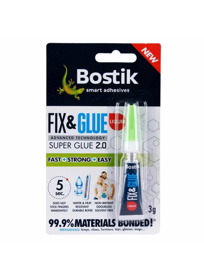Bostik Fix and Glue Liquid Super Glue