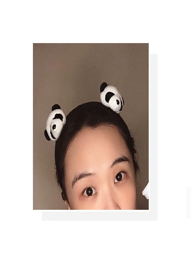 GSHLLO 4 Pcs Panda Hair Pins Hairpins Animal Hair Clips Lovely Headwear Cute Hair Barrettes Panda Costume Accessories for Girls Women - Image 4