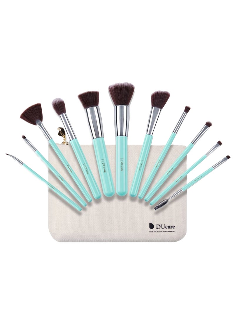 11-Piece Makeup Brush Set With Case Multicolour - Image 1