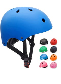 SYOSI Kids Helmet Age 3 Toddlers Bike Helmet CE Certified Kids Skateboard Helmet for 3 13 Years Boys Girls Adjustable Helmet for BMX Cycling Bicycle Roller Scooter Skateboard Inline SkatingBLUE  - Image 1