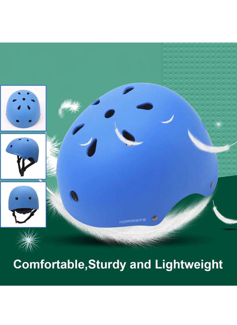 SYOSI Kids Helmet Age 3 Toddlers Bike Helmet CE Certified Kids Skateboard Helmet for 3 13 Years Boys Girls Adjustable Helmet for BMX Cycling Bicycle Roller Scooter Skateboard Inline SkatingBLUE  - Image 5