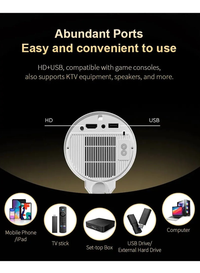Ultra HD Smart Projector, 4K Video Resolution, Wi-Fi Connectivity, Bluetooth, Compatible With Android/iOS/Windows/TV  - Image 4