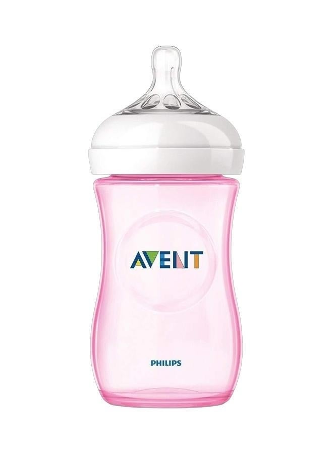 Philips زجاجة تغذية أفينت ناتشورال 2.0، وردي