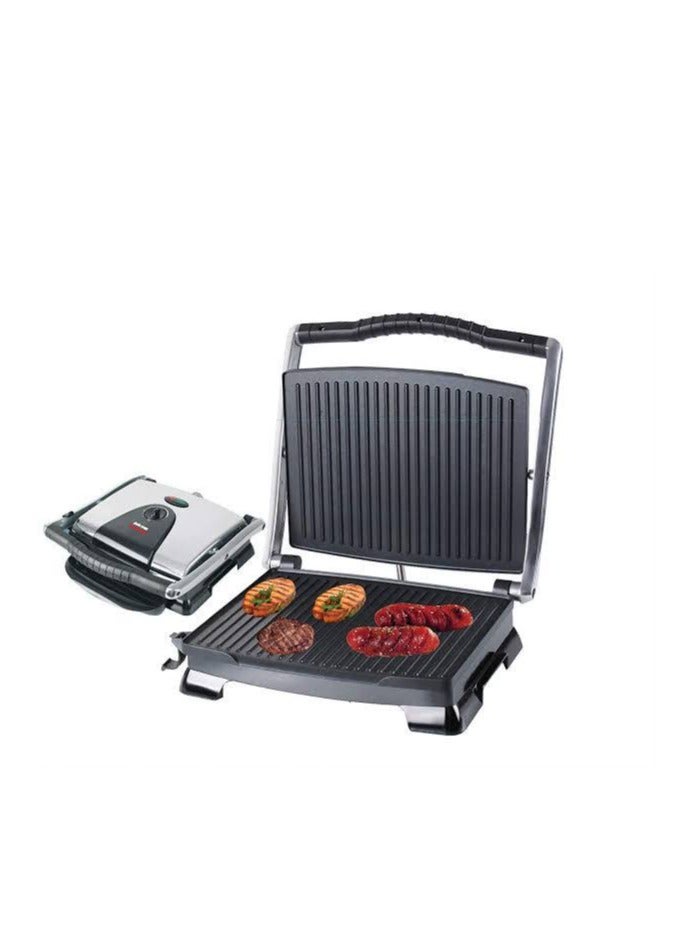 Heavy and very clean metal electric grill, jumbo size from King Width 37 cm, height 37 cm Equipped with a drawer to filter fats - Image 1