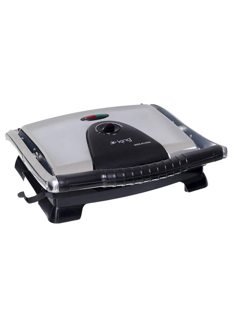 Heavy and very clean metal electric grill, jumbo size from King Width 37 cm, height 37 cm Equipped with a drawer to filter fats - Image 2