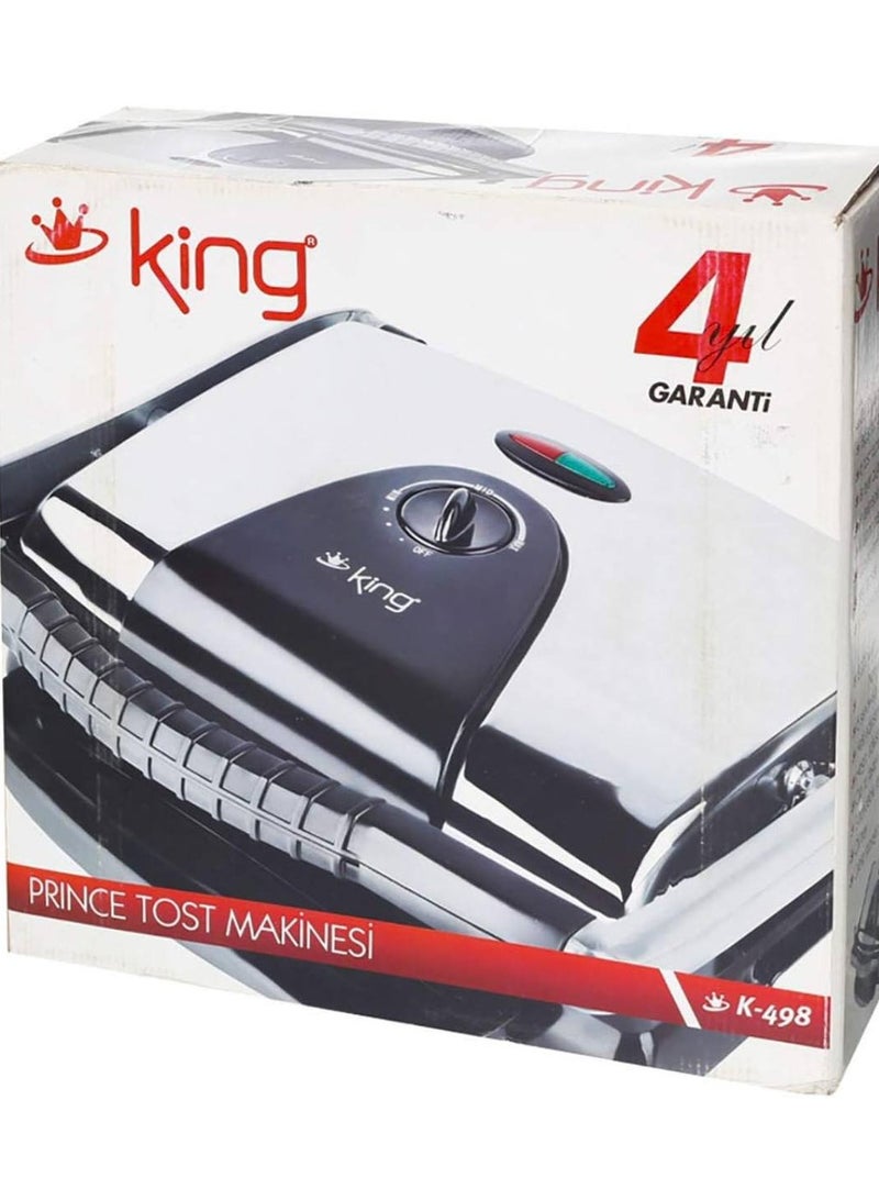 Heavy and very clean metal electric grill, jumbo size from King Width 37 cm, height 37 cm Equipped with a drawer to filter fats - Image 3
