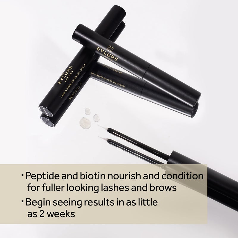 Eylure 2in1 Lash & Brow Enhancing Serum, 3.5 ml | See Results in 2 Weeks Clear - Image 4
