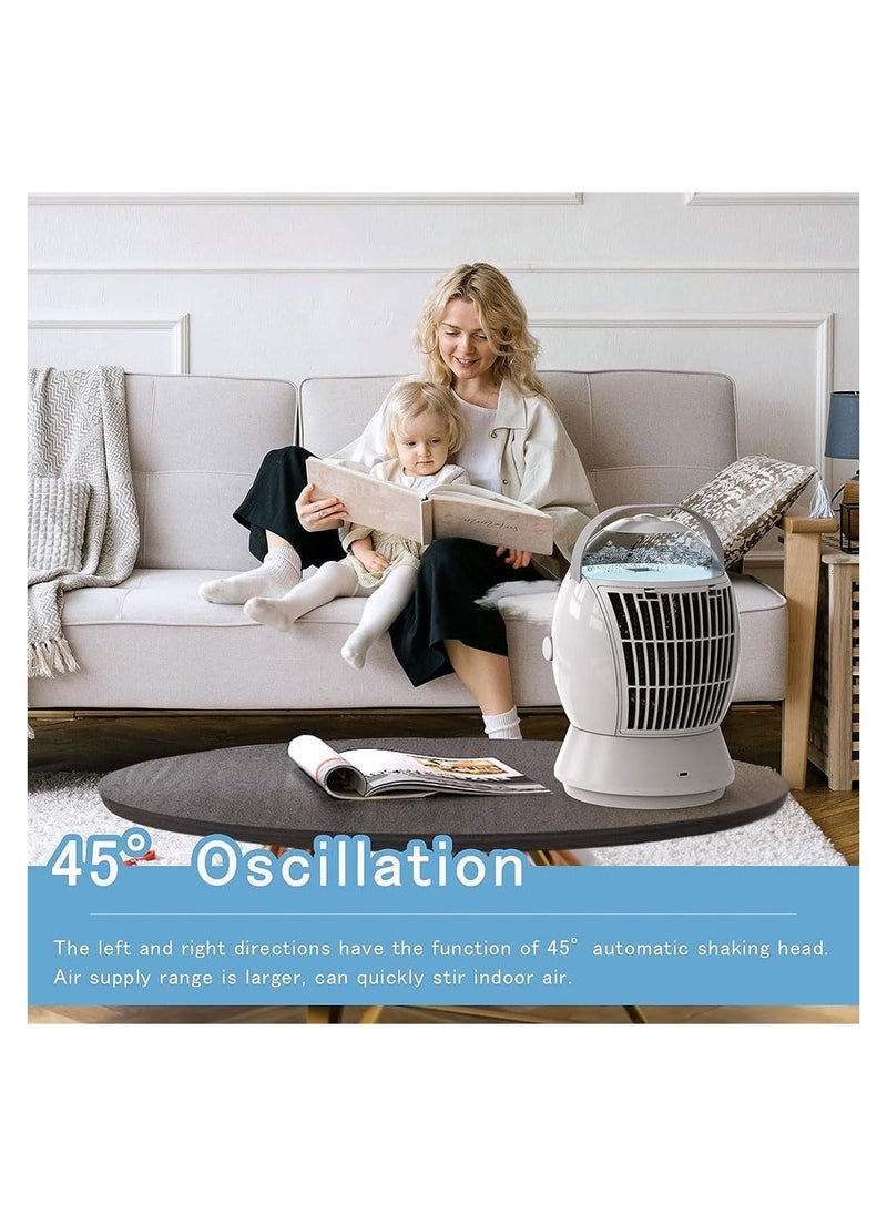 Cool Baby Style - COOLBABY Portable Air Conditioner Fan 45° Oscillation 500ml Evaporative Air Conditioner Humidifier 3 Speeds and 3 Types of Cool Mist Home Office Mini Air Conditioner - Image 1