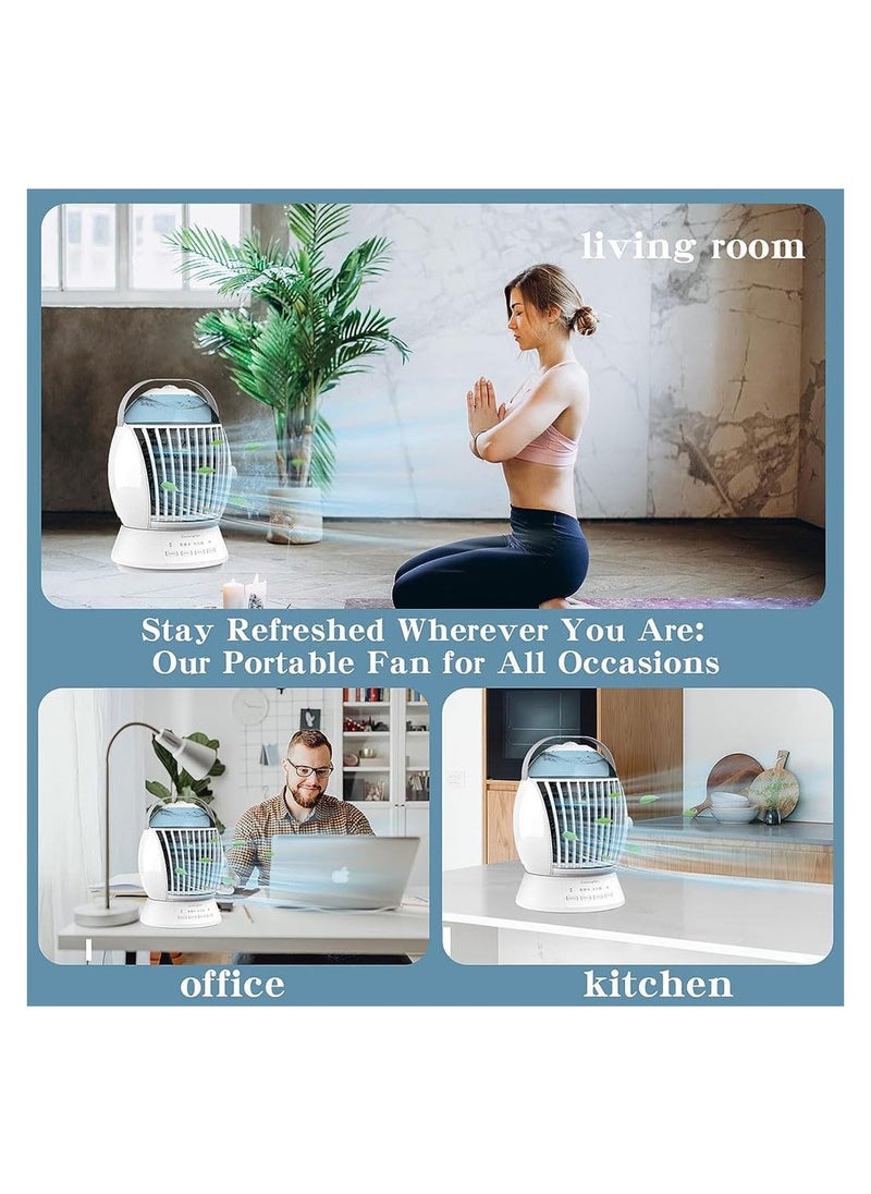 Cool Baby Style - COOLBABY Portable Air Conditioner Fan 45° Oscillation 500ml Evaporative Air Conditioner Humidifier 3 Speeds and 3 Types of Cool Mist Home Office Mini Air Conditioner - Image 1
