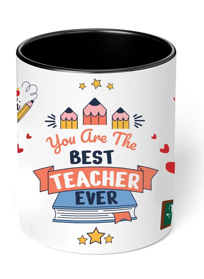 PRINTSHOP4ME Teachers Day Apperciation Gift - Two Tone Ceramic Mug For Teachers - Gift For Teachers - Teachers Gift - World Teachers Day  - Image 1