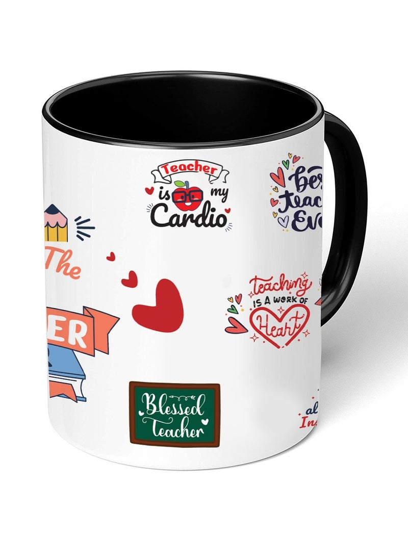 PRINTSHOP4ME Teachers Day Apperciation Gift - Two Tone Ceramic Mug For Teachers - Gift For Teachers - Teachers Gift - World Teachers Day  - Image 2