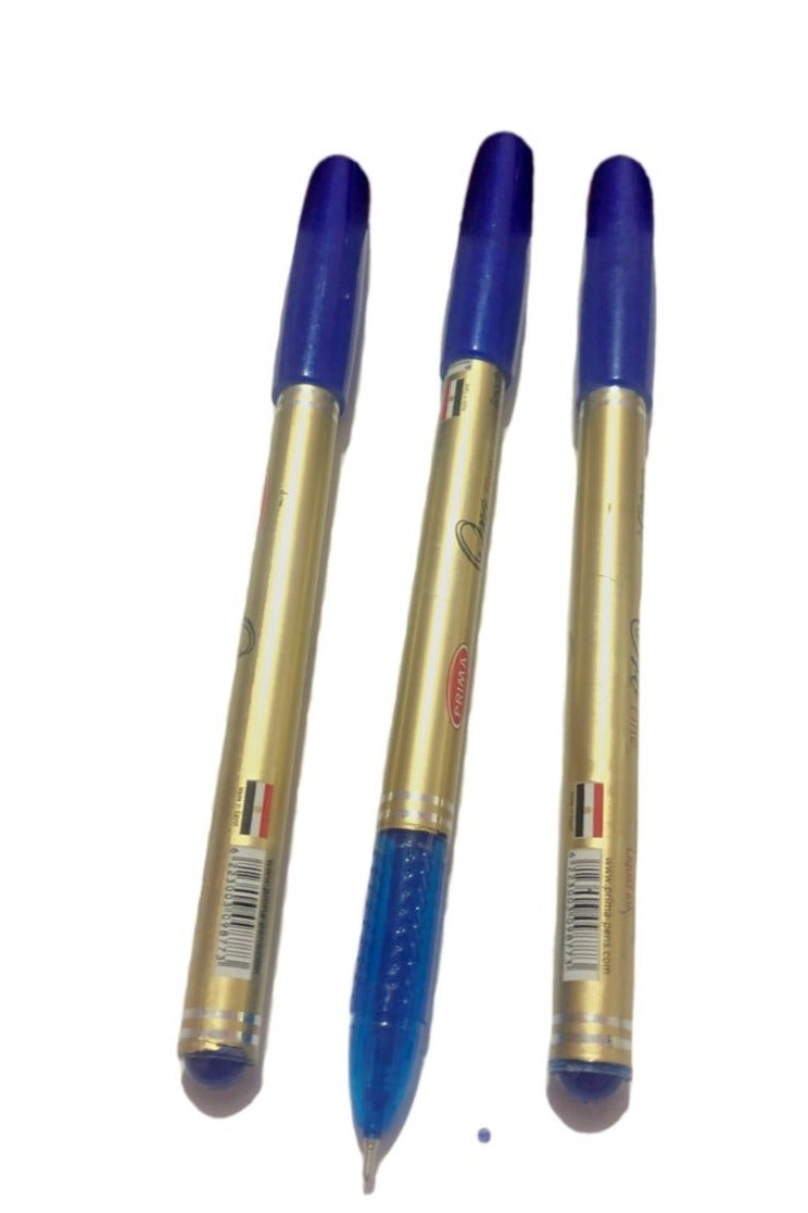Generic 3 blue fine tip pens  - Image 1