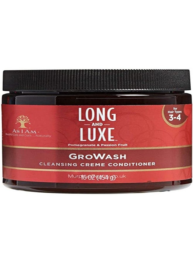 As I Am Long And Luxe Growash Cleansing Creme Conditioner 16 Ounce - Image 1