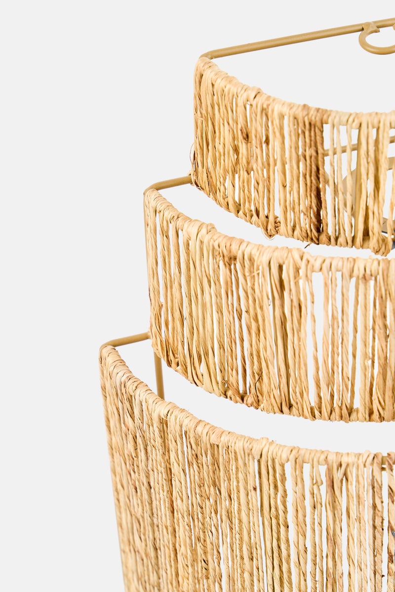 Muy Mucho Jute Wall Lamp Stamp, Natural - Image 3