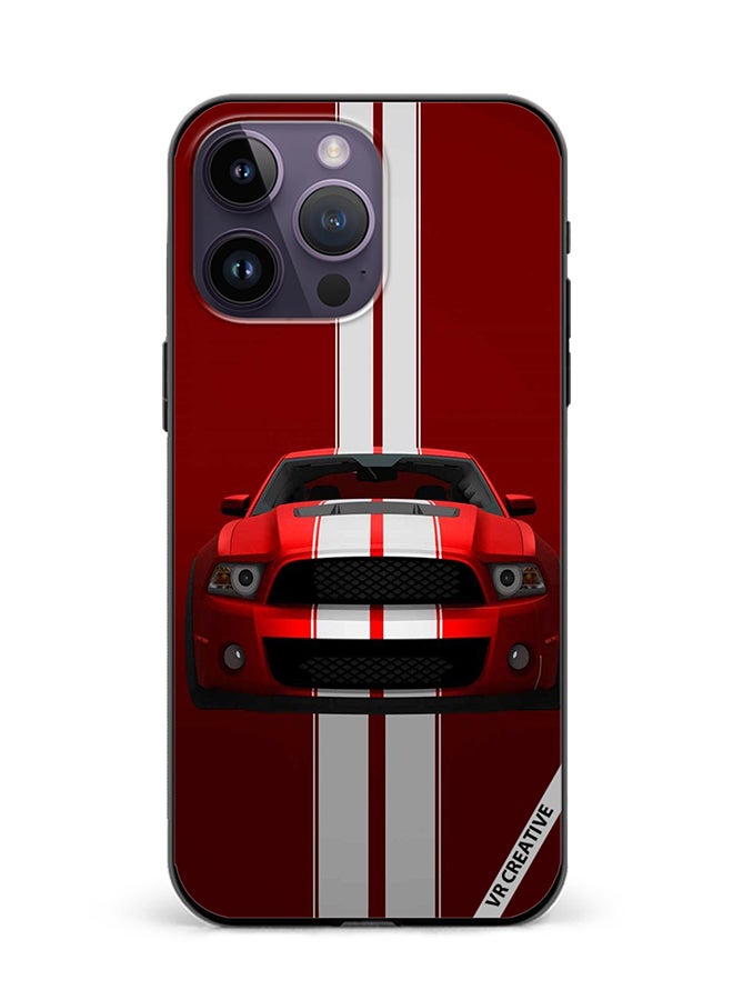 VR CREATIVE غطاء حماية لهاتف آبل آيفون 15 برو بتصميم سيارة متعدد الألوان - Image 1