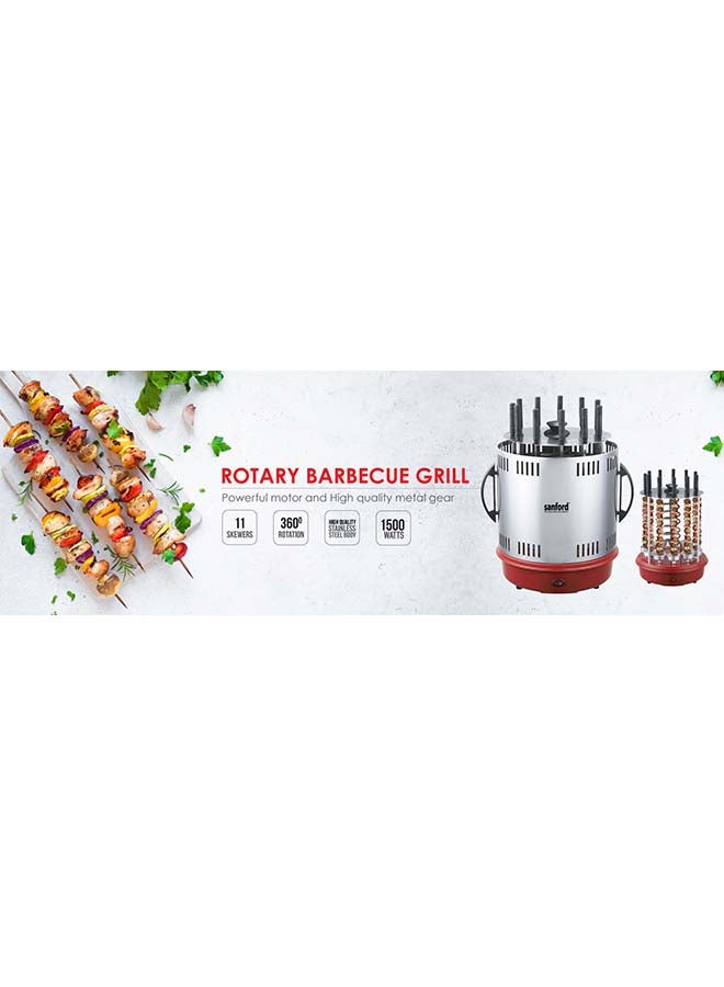 سانفورد شواية دوارة بقوة 1500 وات 1500 W SF5950RBQ BS فضي - Image 3
