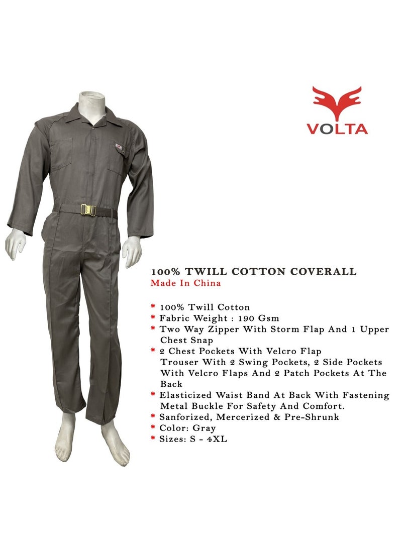 Volta Coverall 100% cotton volta grey  - Image 2