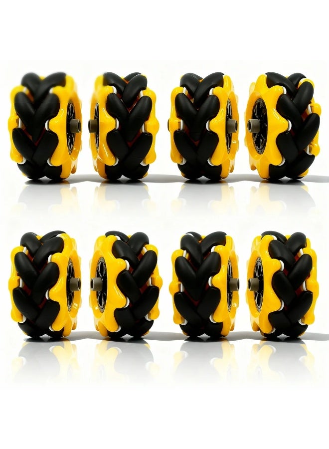 robotgcc Smart Robot Car Wheel 65mm | High-Grip Rubber Tire for Arduino DIY Robotics Kits | Durable 27mm Width | Omni Mobility for STEM Education | Compatible with TT Motor Shafts | 4 or 8 Pack Option - Image 4