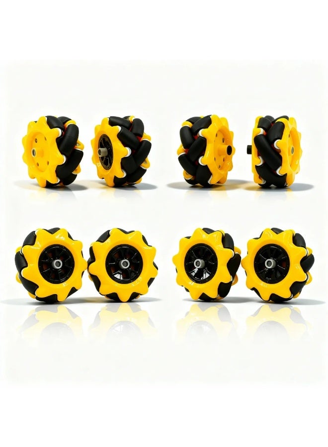 robotgcc Smart Robot Car Wheel 65mm | High-Grip Rubber Tire for Arduino DIY Robotics Kits | Durable 27mm Width | Omni Mobility for STEM Education | Compatible with TT Motor Shafts | 4 or 8 Pack Option - Image 5