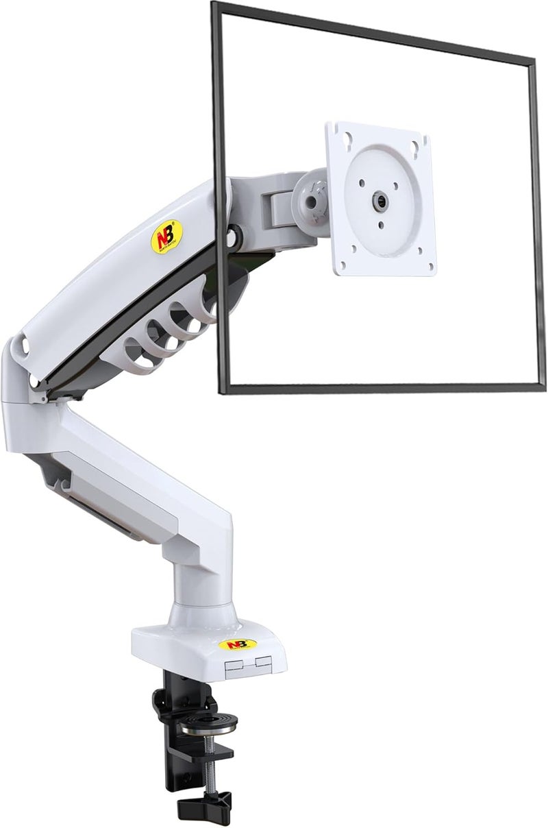 NB NORTH BAYOU Monitor Desk Mount Stand Full Motion Swivel Monitor Arm With Gas Spring For 17-30''Monitors(Within 4.4Lbs To 19.8Lbs) Computer Monitor Stand F80-W - Image 1