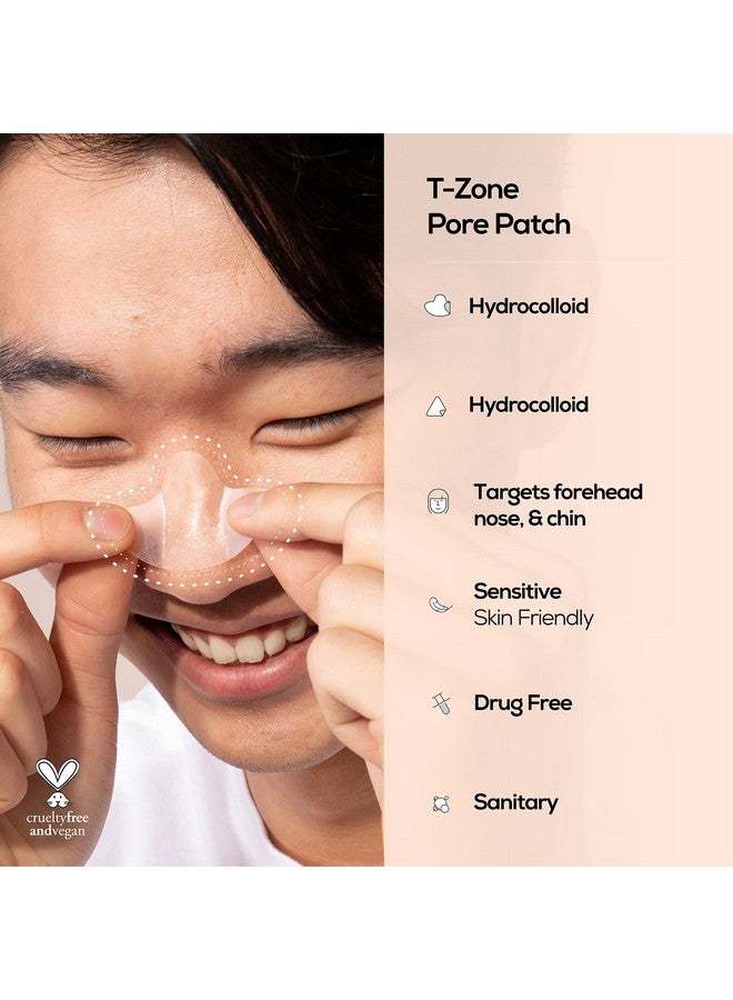 HANHOO Blemish Patch And Tzone Pore Patch Hydrocolloid Pimple Patches Hydrocolloid Nose Strips Blemish Patch 72 Ct Tzone Pore Patch 24 Ct Total 96 Hydrocolloid Patches - Image 5