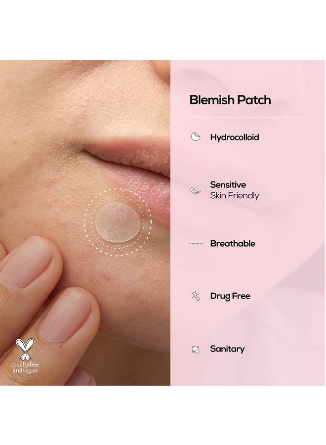 HANHOO Blemish Patch And Tzone Pore Patch Hydrocolloid Pimple Patches Hydrocolloid Nose Strips Blemish Patch 72 Ct Tzone Pore Patch 24 Ct Total 96 Hydrocolloid Patches - Image 3