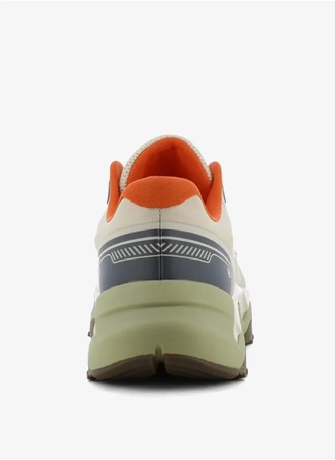 اس جي Men's Colourblock Lace-Up Low Ankle Sneakers