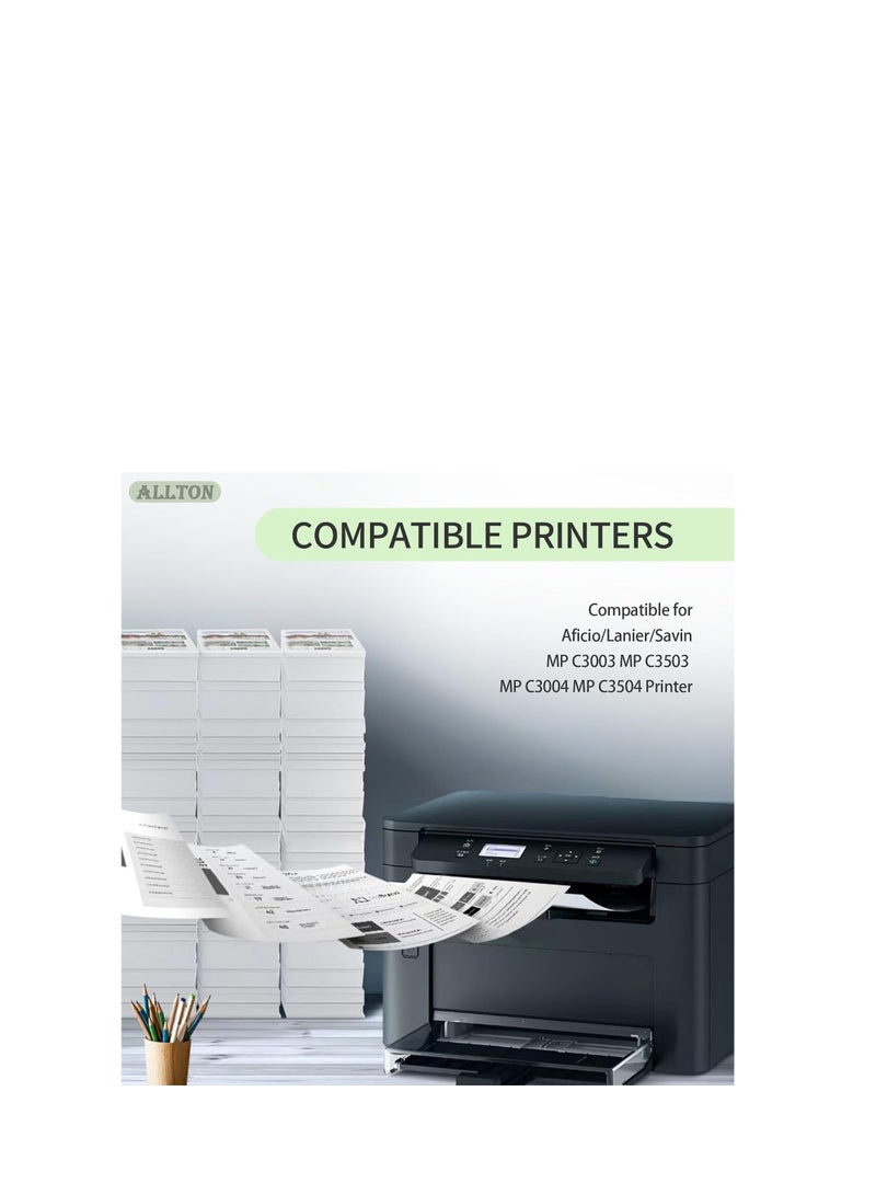 Terabyte MP C3503 C3003 Toner Cartridge Compatible Ricoh MP C3503 C3003 841813 841814 841815 841816 Toner Cartridge Replacement for Ricoh Aficio/Lanier/Savin MP C3003 MP C3503 MP C3004 MP C3504 Printer(4-Pack) - Image 2