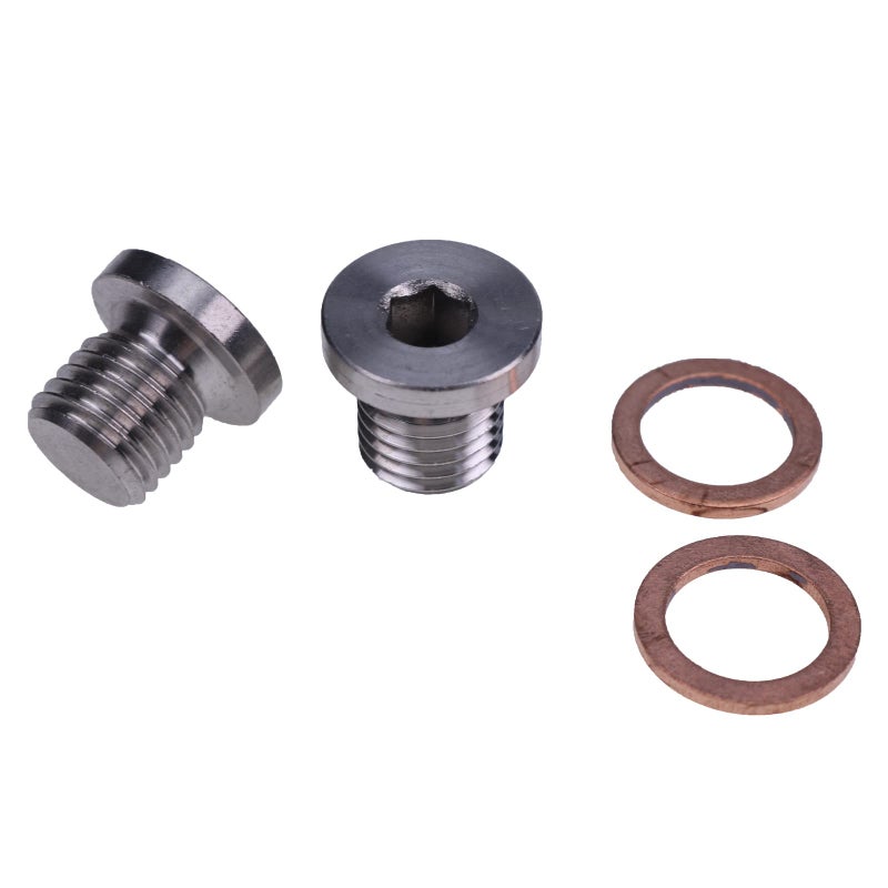 JZGRDN 2X Oil Drain Plug & Washer 7052306 5812232 Compatible with Polaris Sportsman RZR Ranger Scrambler 570 600 700 800 850 1000 - Image 1