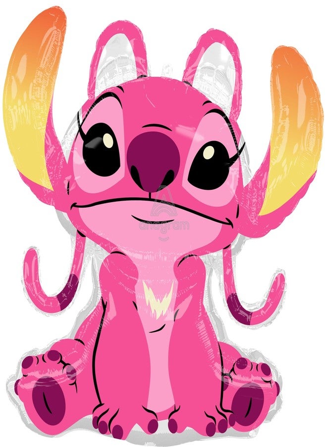 أناجرام زينة بالونات فويل ولاتكس لحفلة عيد ميلاد فتاة بطابع "غرزة أناغرام"، BQ_4167 - Image 3