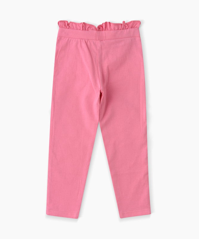 JELLIENE GIRLS COMFORTABLE AND STYLISH WITH THESE CLASSIC SOLID LEGGINGS. - Image 2