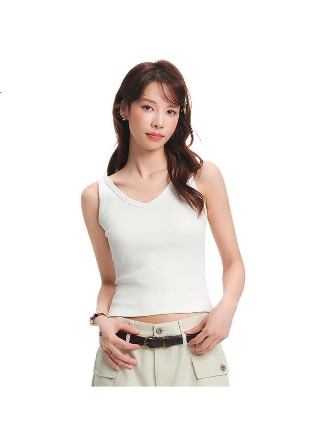 SEMIR Women'S Short V-Neck Tight-Fit Tank Top For Summer Cool Layering 101325102011 - Image 1