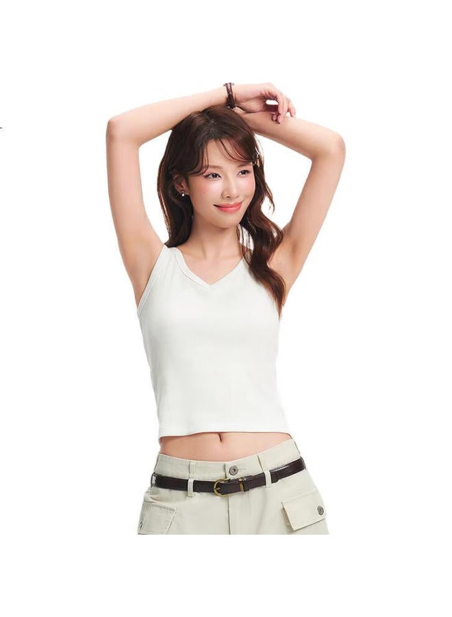 SEMIR Women'S Short V-Neck Tight-Fit Tank Top For Summer Cool Layering 101325102011 - Image 3