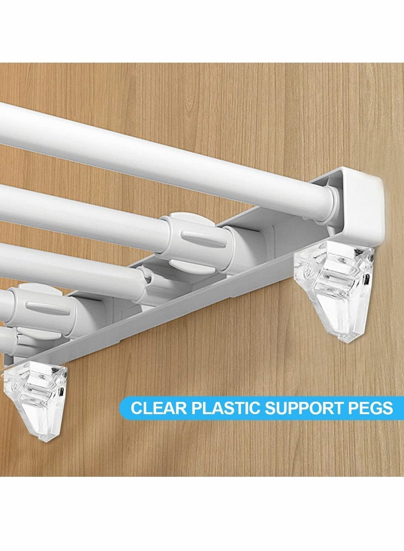 Plastic Shelf Pins, 100 Pieces 5mm Clear Pegs for Shelves, Cabinet Support Replacement Kitchen Furniture Book Shelves - Image 3