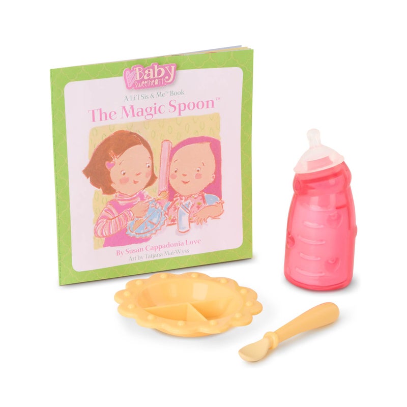 Baby Sweetheart دمية بيبي سويت هارت من باتات - دمية بطول 12 إنش لحديثي الولادة مع جسم ناعم وكتاب قصة سهل القراءة وإكسسوارات - Image 3