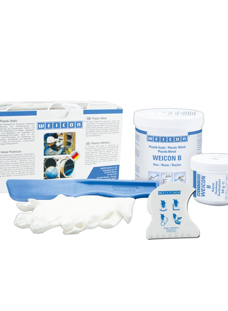 WEICON B Epoxy Resin | 500 g | 2-component adhesive metal - Image 1