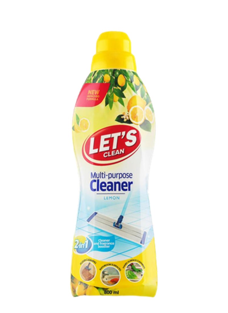 LET'S CLEAN Multi-Purpose Cleaner 800ml Lemon 
