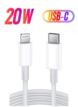 USB C to Lightning Cable 2M [MFi Certified] Compatible with iPhone 14 Pro Max/13/12/11 Pro/X/XS/XR/8 Plus/AirPods Pro,Supports Power Delivery,White - pzsku/Z2DF23A1C20AB55E39BA2Z/45/_/1740147733/4b387938-2b12-4bfd-b4aa-c8b363a8d2fe