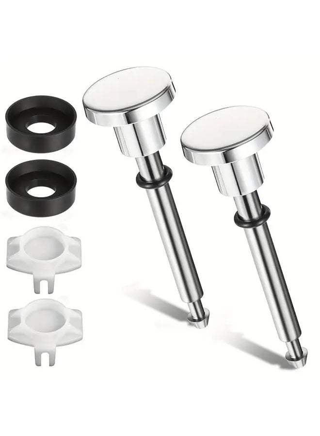 2 Set 6pcs Tub Spout Diverter Repair Kit With Valve Stems Cup Seals Gates - Image 2