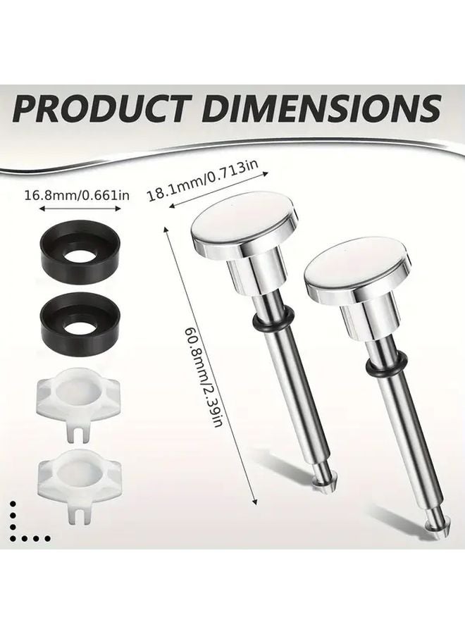 2 Set 6pcs Tub Spout Diverter Repair Kit With Valve Stems Cup Seals Gates - Image 4