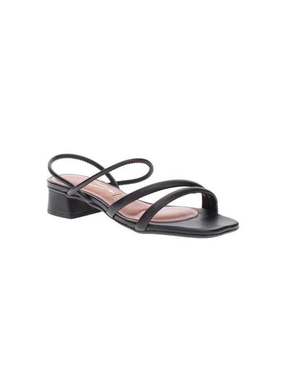 VIZZANO Vizzano Ladies Low Heel Sandals Black | Made In Brazil