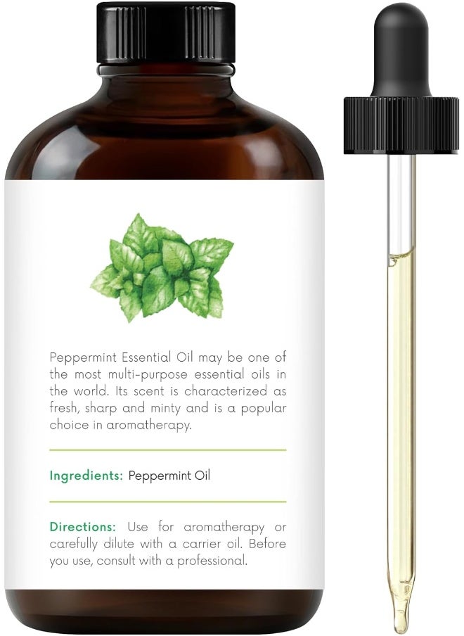 Handcraft Peppermint Essential Oil - 4 Fl Oz (118 ml) - 100% Pure & Natural - Premium Therapeutic Grade with Premium Glass Dropper - pzsku/Z2DF24F2D4331DD17A9B2Z/45/_/1741000370/af3feb53-8a40-4fac-9f83-9057bf87b46d