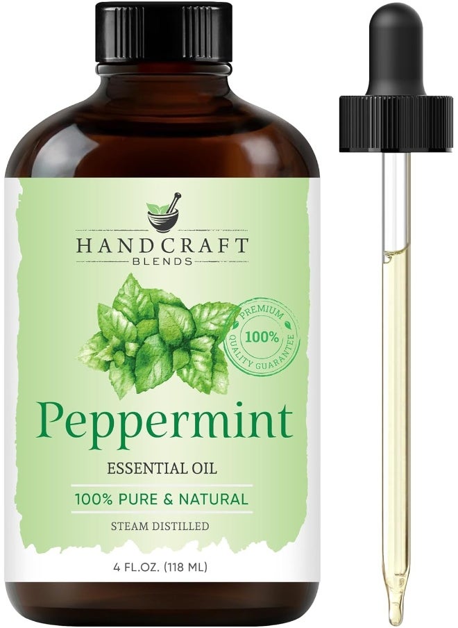 Handcraft Peppermint Essential Oil - 4 Fl Oz (118 ml) - 100% Pure & Natural - Premium Therapeutic Grade with Premium Glass Dropper - pzsku/Z2DF24F2D4331DD17A9B2Z/45/_/1741000378/30c00a13-fe7d-4676-9889-136bf2e15ccb