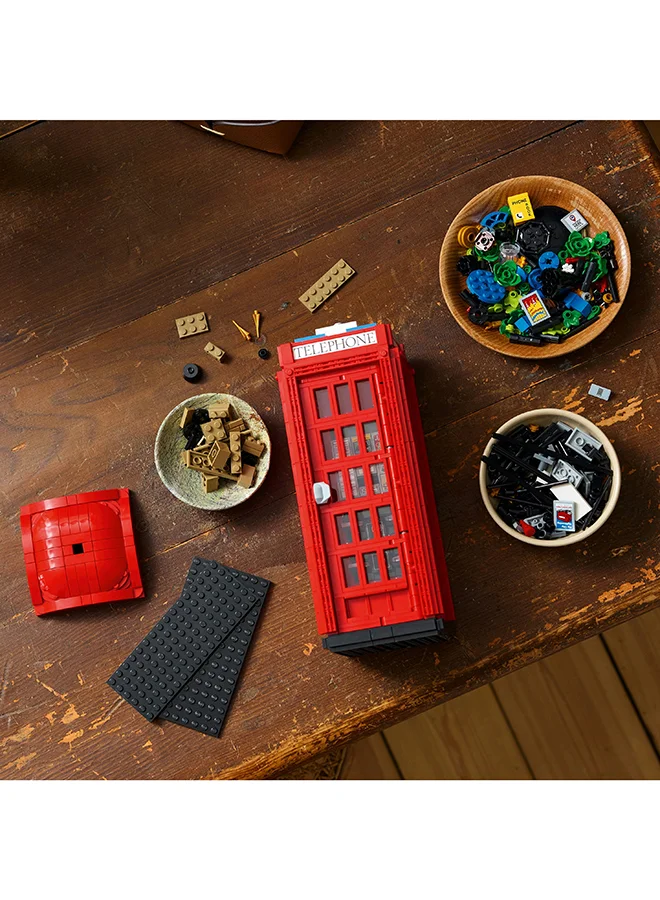 ليغو مجموعة كشك هاتف لندن الأحمر 21347 من LEGO® Ideas