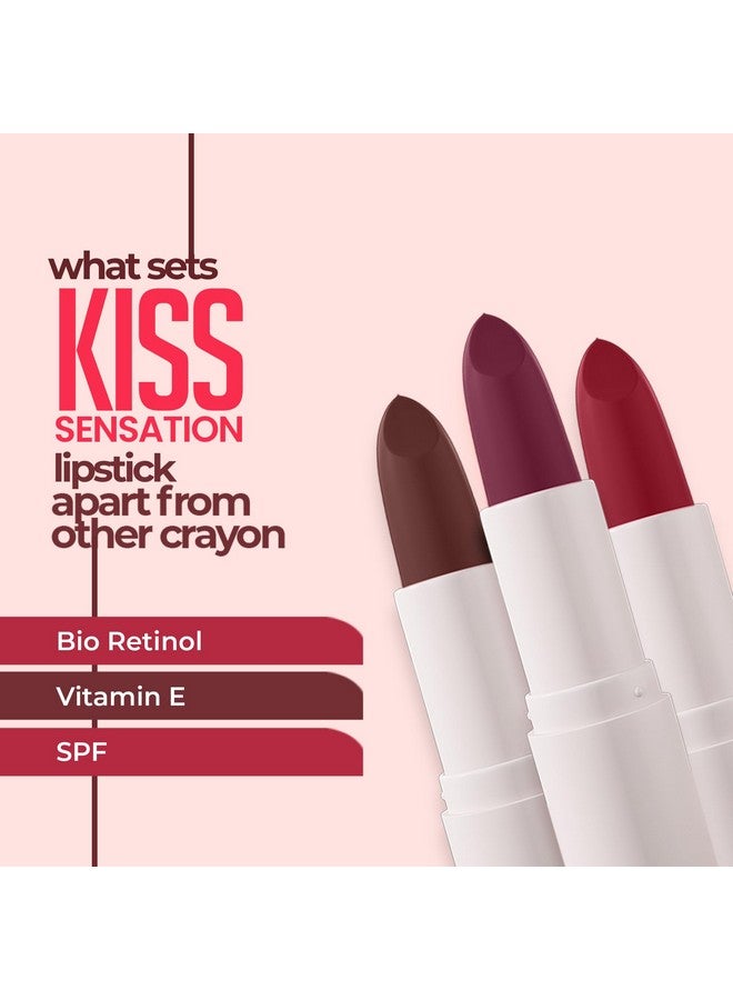 Juice Kiss Sensation Lipstick with Goodness of Bio Retinol, & SPF 15 UV Protection - Image 5