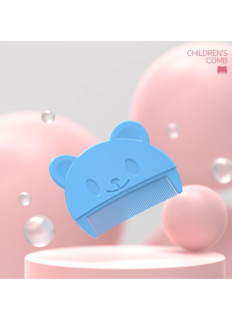 Bebiland - 3PCS Baby Bath Brush, Baby Cradle Cap Brush, Silicone Massage Brush, Baby Comb, Children's Comb (Blue) - Image 1
