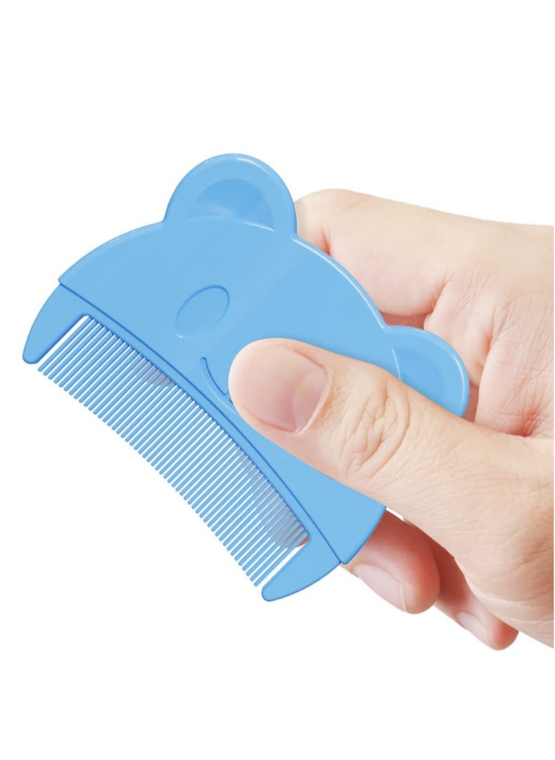 Bebiland - 3PCS Baby Bath Brush, Baby Cradle Cap Brush, Silicone Massage Brush, Baby Comb, Children's Comb (Blue) - Image 1