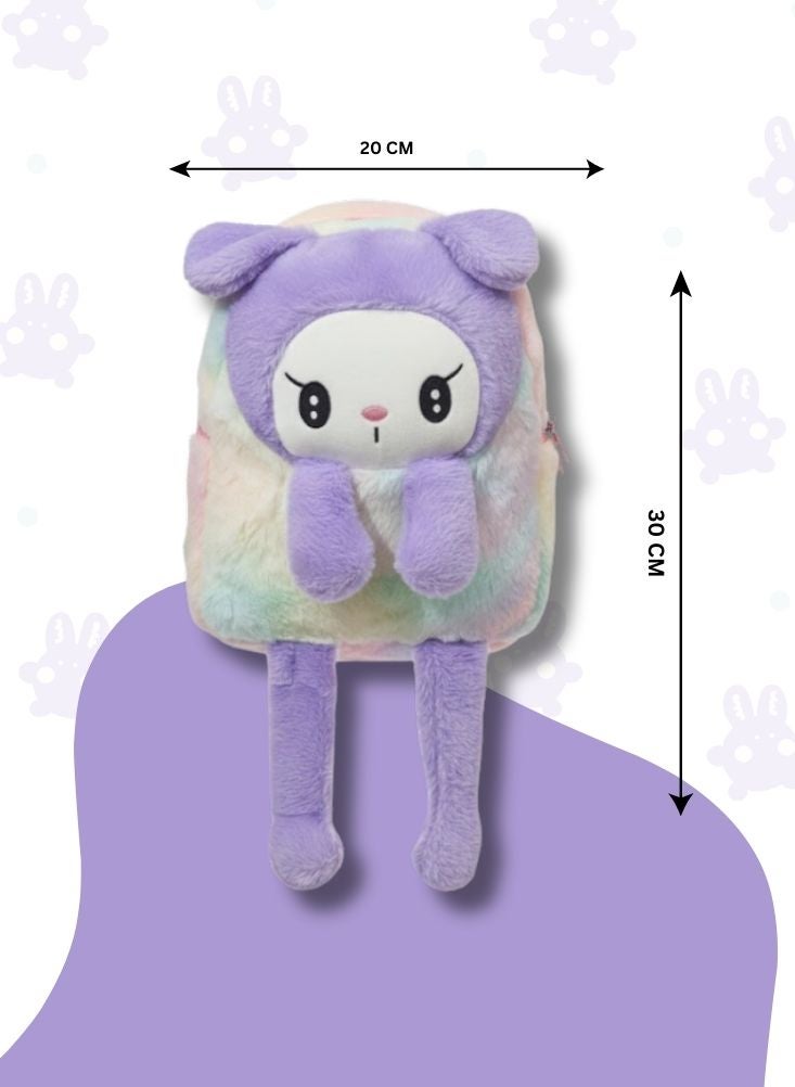 بريميم حقيبة ظهر كورومي ثلاثية الأبعاد للأطفال - حقيبة مدرسية ناعمة محشوة على شكل حيوان كرتوني، حقيبة ظهر خفيفة الوزن ولطيفة للبنات - Image 5