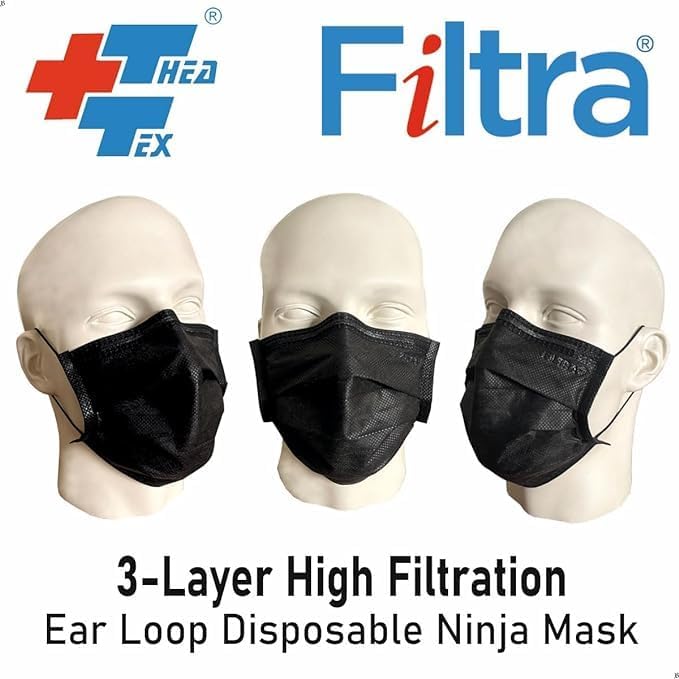Filtra ® 3-Ply Ear Loop Surgical Mask - High Filtration | Breathable | Hypoallergenic | Ergonomic | Fluid Repellent - Image 4